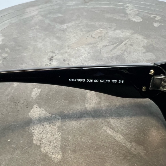 Marc By Marc Jacobs Black Sunglasses with Silver Accent - Picture 5 of 12